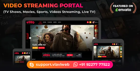 Video Streaming Portal v2.4 - TV Shows, Movies, Sports, Videos Streaming, Live TV - nulled