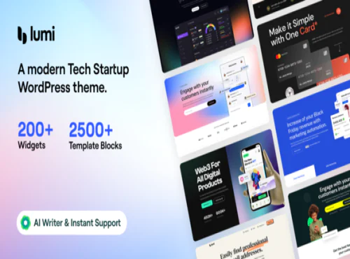 Lumi v3.0.0 - Tech Startup WordPress Theme